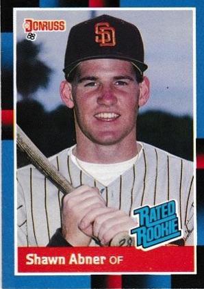 Shawn Abner #33 Baseball Cards 1988 Donruss