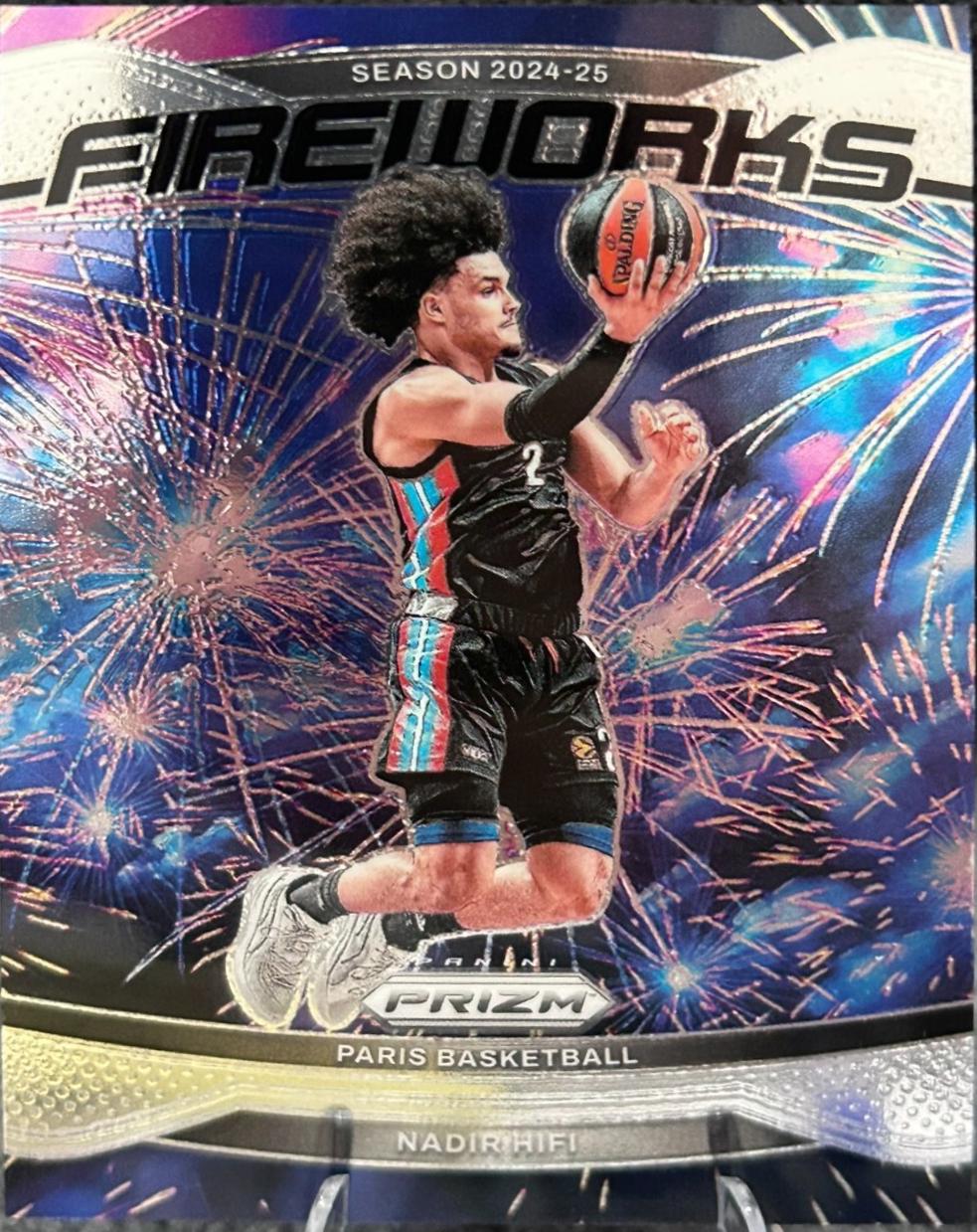 Nadir Hifi #6 Basketball Cards 2024 Panini Prizm EuroLeague Fireworks