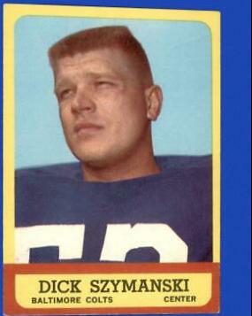 Dick Szymanski #7 Football Cards 1963 Topps