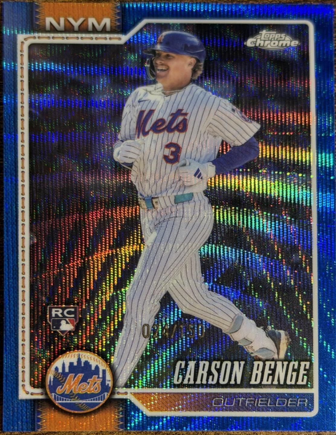 2026 Carson Benge [Blue Wave Refractor] #87