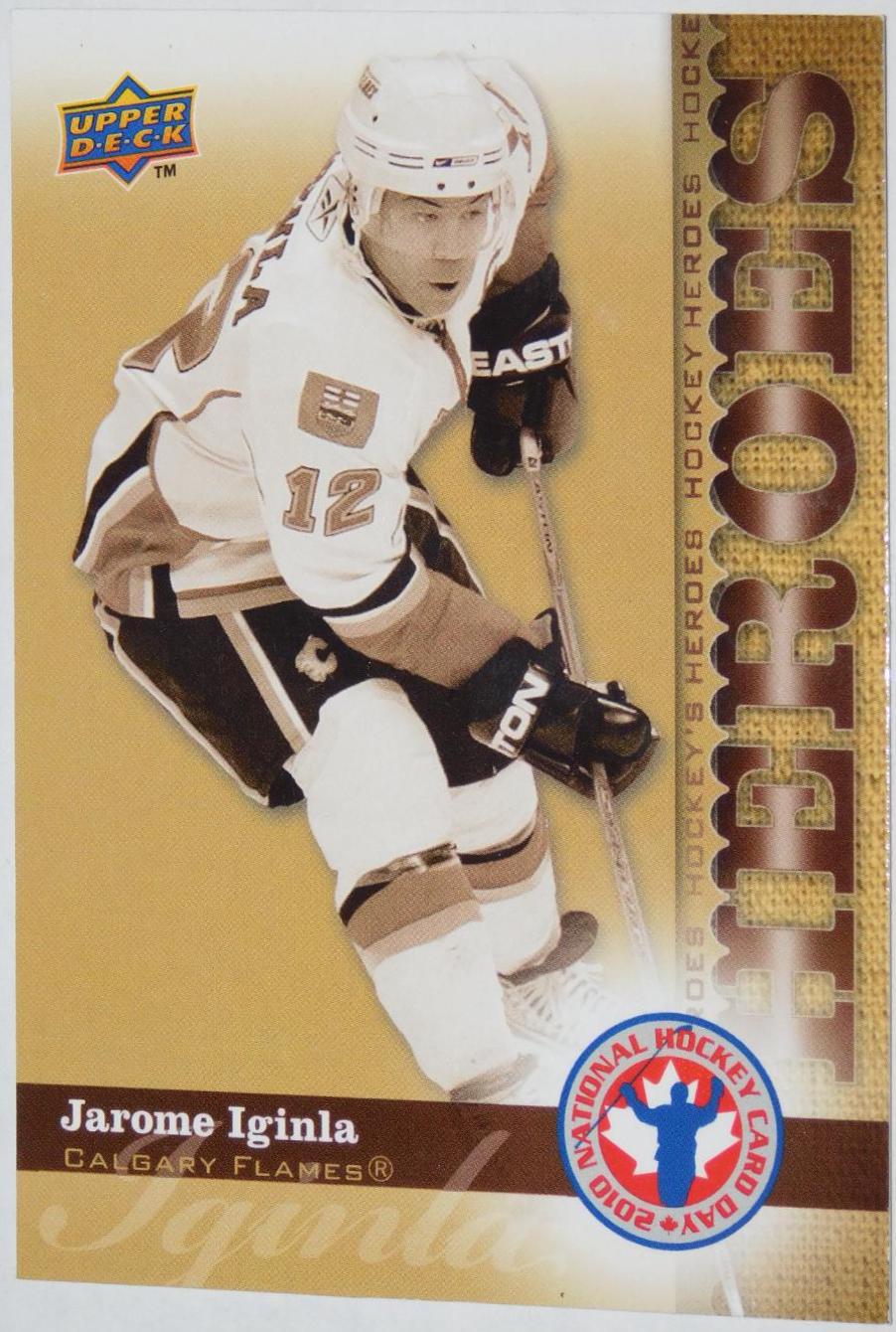 JEROME IGINIA #HCD11 Hockey Cards 2010 Upper Deck Hockey Card Day