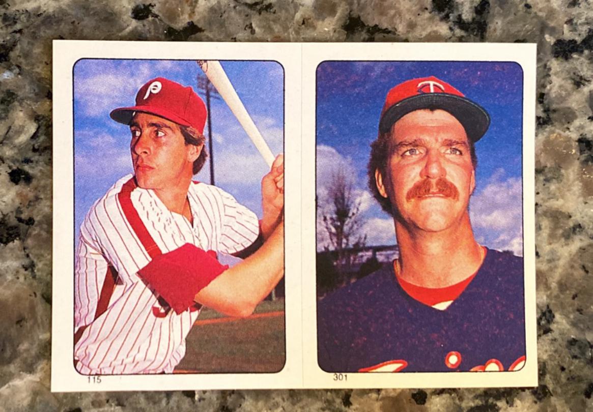 Von Hayes/Mike Smithson #115 / 301 Baseball Cards 1985 Topps Stickers