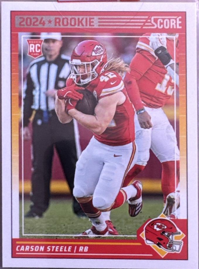 Carson Steele #405 Football Cards 2024 Panini Score Mystery Rookie Redemption
