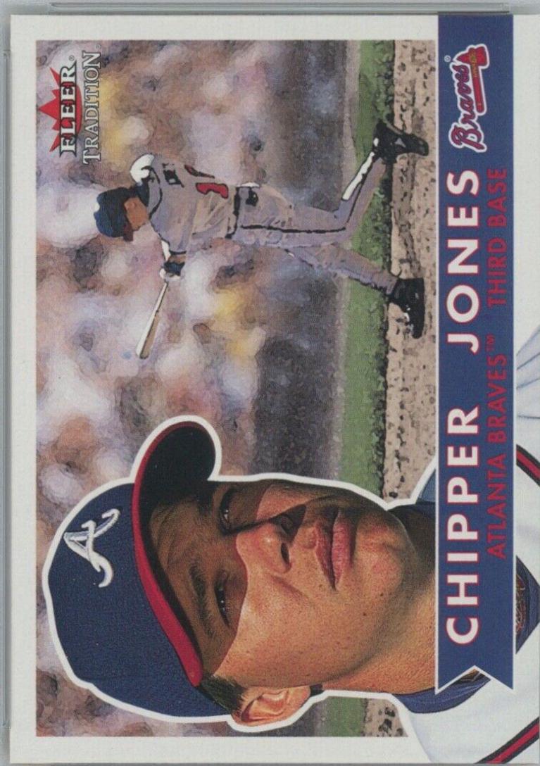 Chipper Jones #70 Baseball Cards 2001 Fleer Tradition