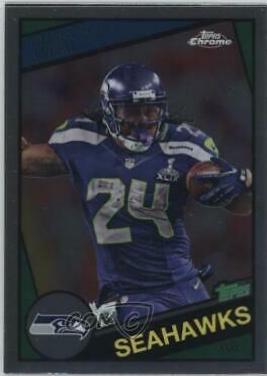 Marshawn Lynch #T60-ML 2015 Topps Chrome Football 60th Anniversary