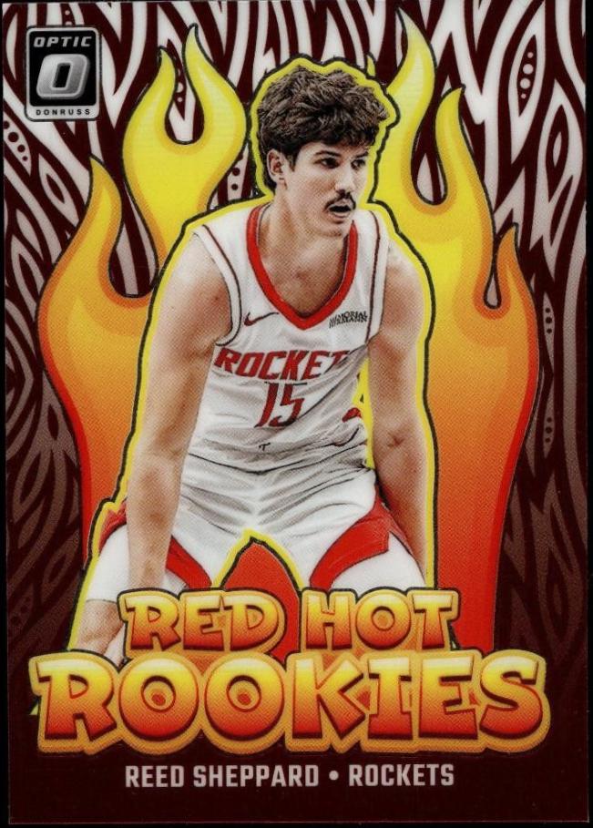 Reed Sheppard #3 2024 Panini Donruss Optic Red Hot Rookies Basketball