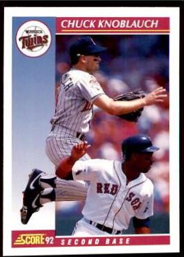 Chuck Knoblauch #572 Baseball Cards 1992 Score