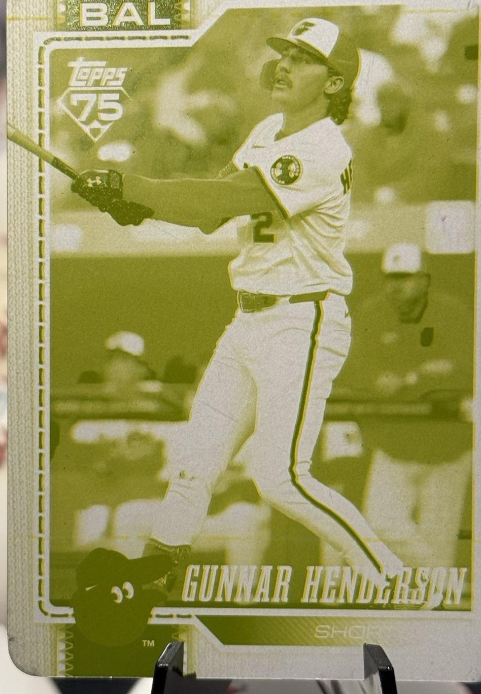 Gunnar Henderson [Printing Plate] (2026 Topps)