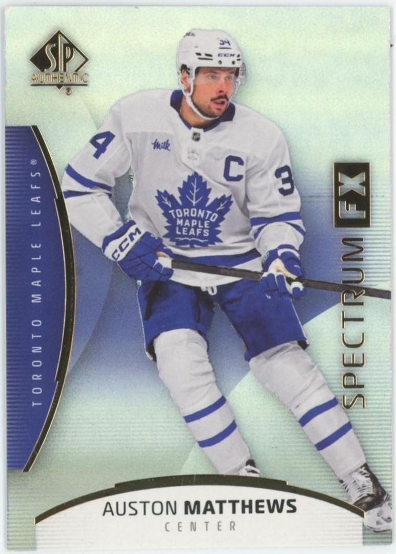 Auston Matthews #S-25 2025-26 SP Authentic Hockey Spectrum FX