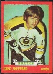 Greg Sheppard #8 Hockey Cards 1973 O-Pee-Chee