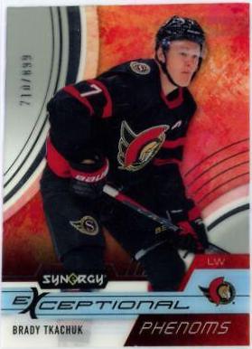 Brady Tkachuk #EP-BT Hockey Cards 2021 Upper Deck Synergy Exceptional Phenoms