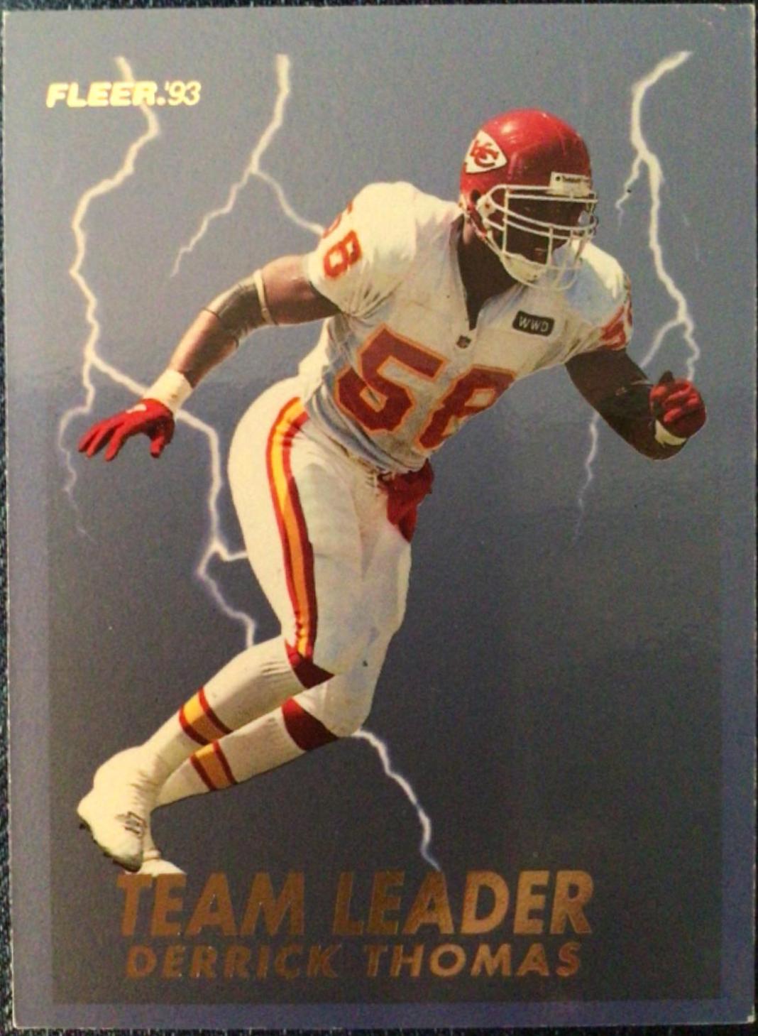 Derrick Thomas #2 Football Cards 1993 Fleer Team Leaders