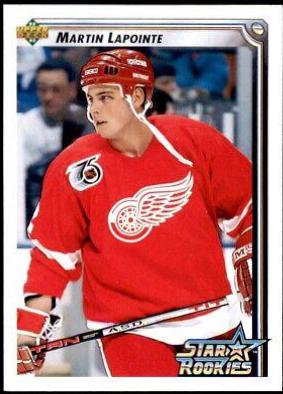 Martin LaPointe #405 Hockey Cards 1992 Upper Deck