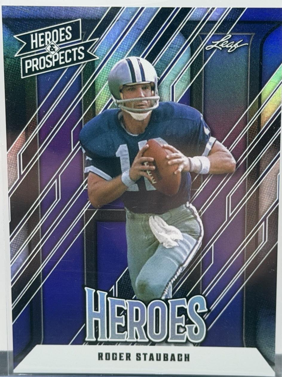Roger Staubach #222 2024 Leaf Heroes & Prospects Football