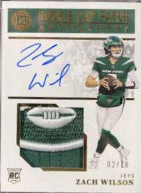 Zach Wilson [Cap Patch Autograph Gold] #122