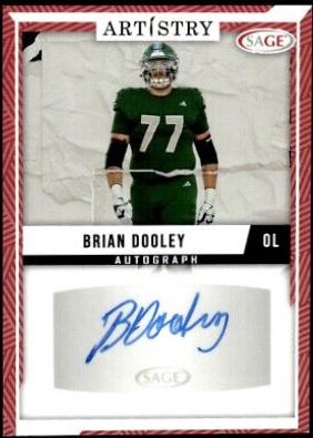 Brian Dooley #ART-BD Football Cards 2024 Sage Artistry Autograph
