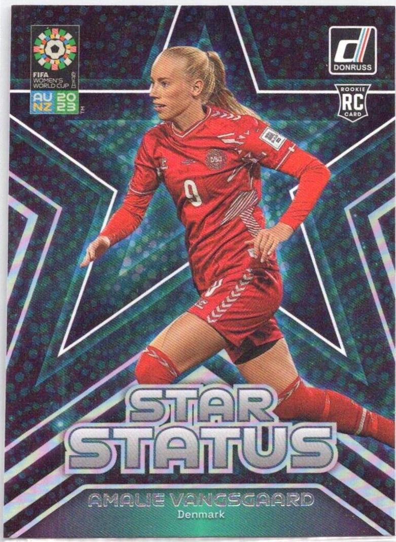 Amalie Vangsgaard #5 Soccer Cards 2023 Donruss FIFA Women's World Cup Star Status