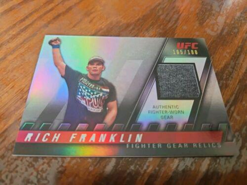 Rich Franklin #FG-RF Ufc Cards 2010 Topps UFC Knockout Fighter Gear Relic