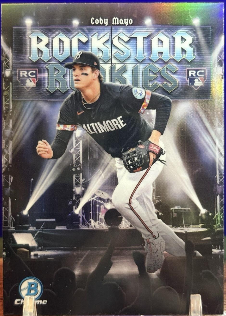 Coby Mayo #RR-7 Baseball Cards 2025 Bowman Rockstar Rookies