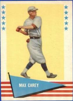 Max Carey #12 Baseball Cards 1961 Fleer