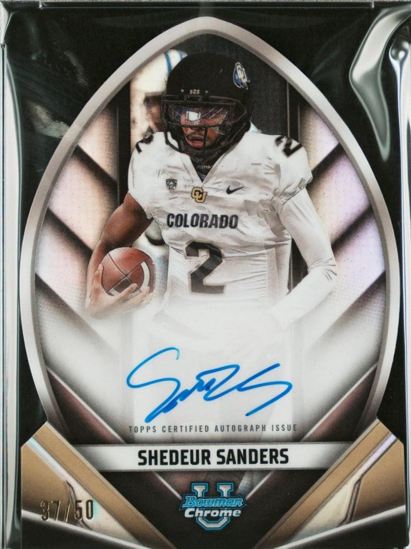 Shedeur Sanders #FOFA-SS 2023 Bowman Chrome University Future Of Autographs Football