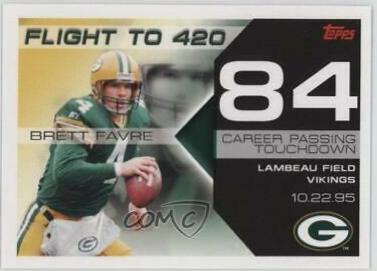 Brett Favre #BF-84 Football Cards 2007 Topps Brett Favre Collection