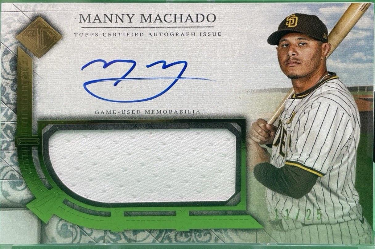 Manny Machado #TCAR-MMA Baseball Cards 2024 Topps Transcendent Collection Autograph Relic