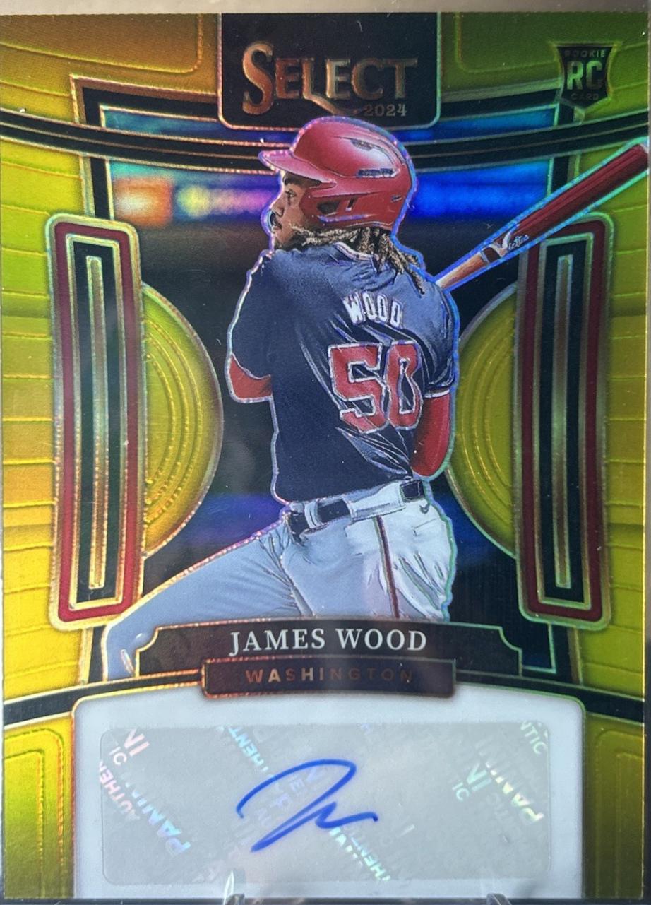 James Wood #SIG-JW Baseball Cards 2024 Panini Select Signature
