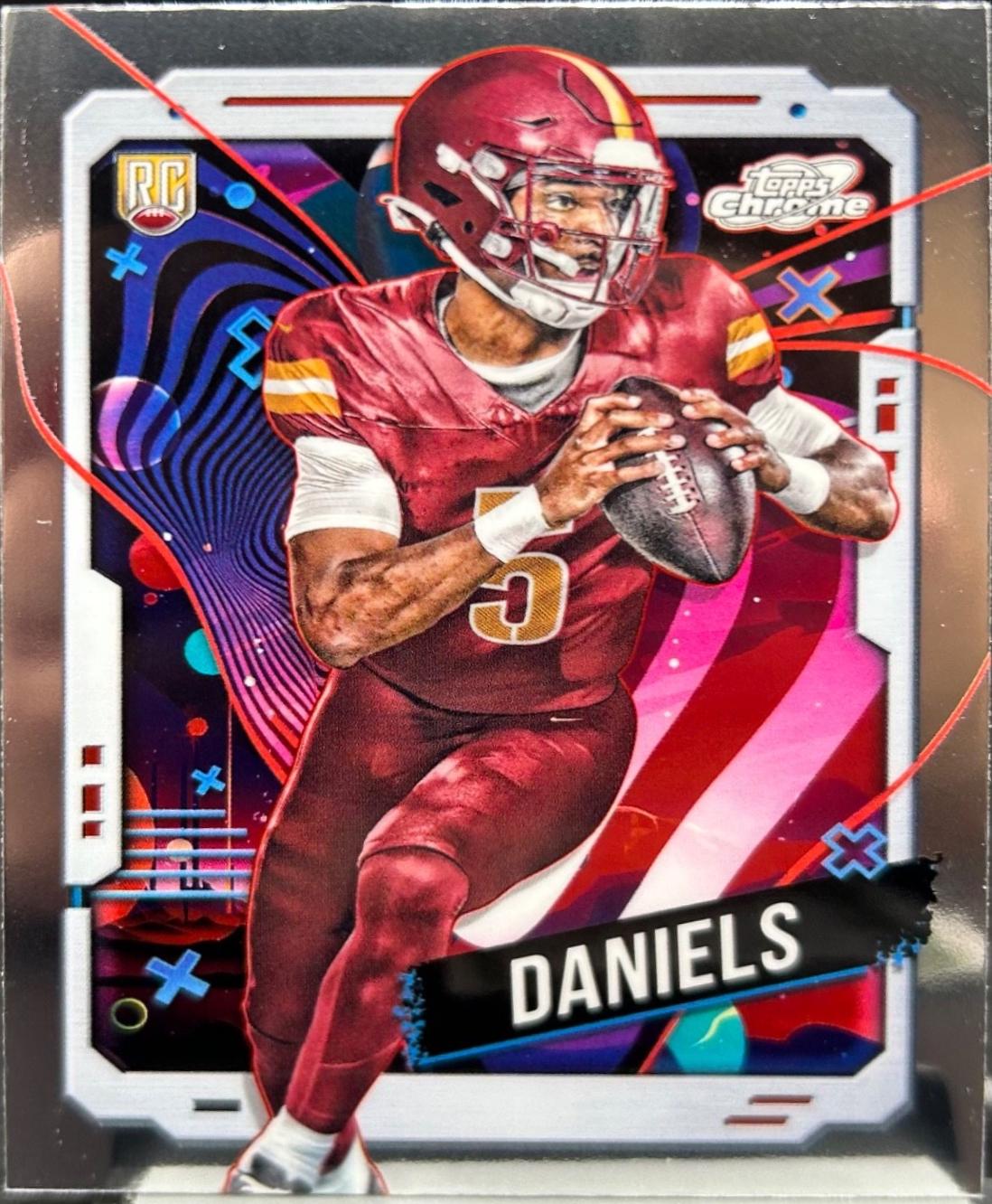 Jayden Daniels #196 Football Cards 2024 Topps Cosmic Chrome