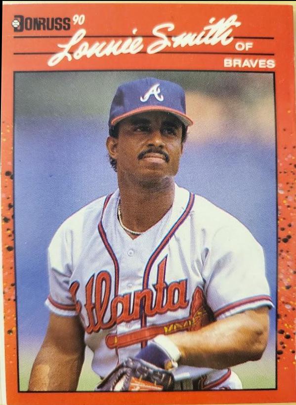 Lonnie Smith #222 Baseball Cards 1990 Donruss