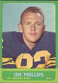 Jim Phillips #41 Football Cards 1963 Topps
