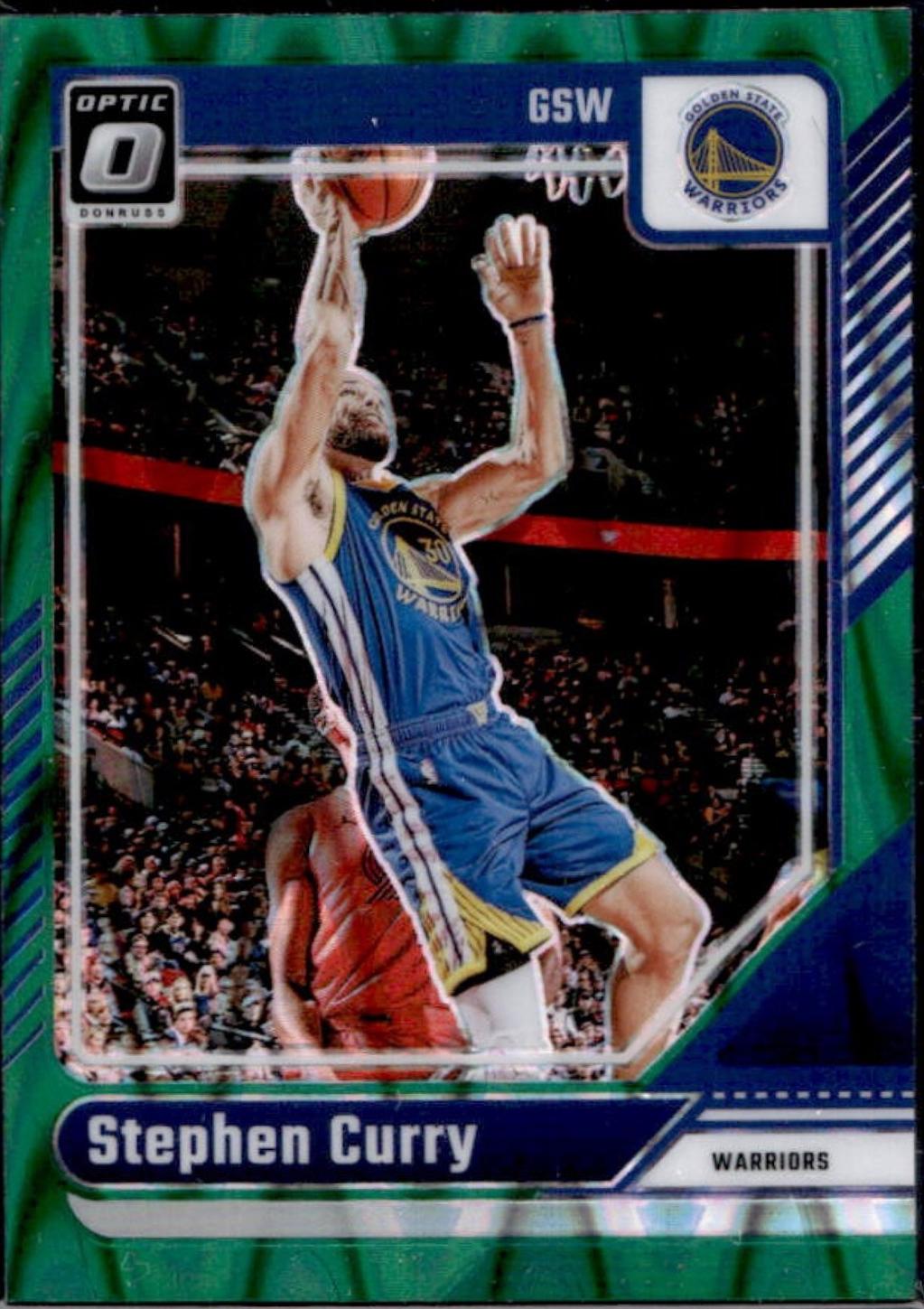 2024 Panini Donruss Optic Stephen Curry [Green Seismic] #155 card
