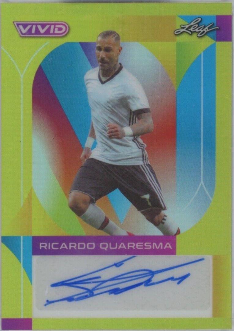 Ricardo Quaresma #BA-RQ1 2022 Leaf Vivid Autographs Soccer