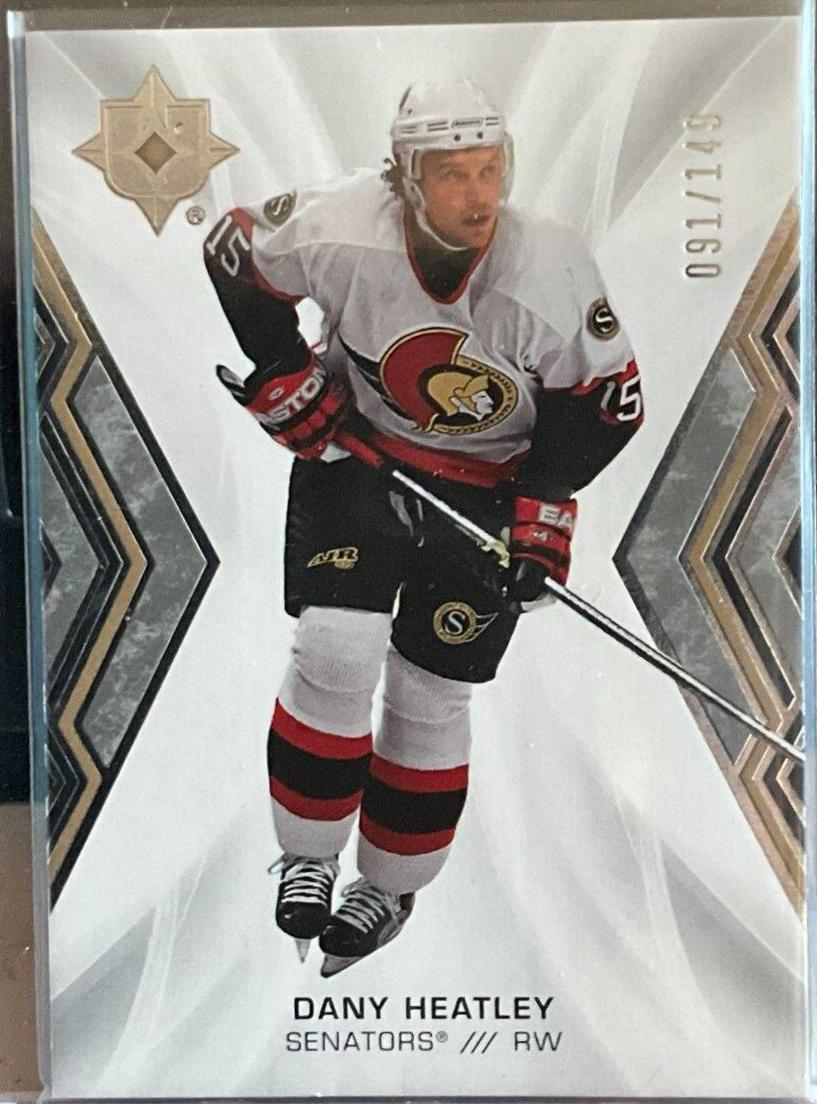 Dany Heatley #79 2021 Ultimate Collection Hockey