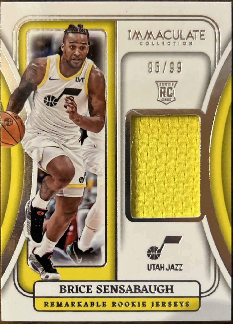 Brice Sensabaugh #2 Basketball Cards 2023 Panini Immaculate Remarkable Rookie Jersey