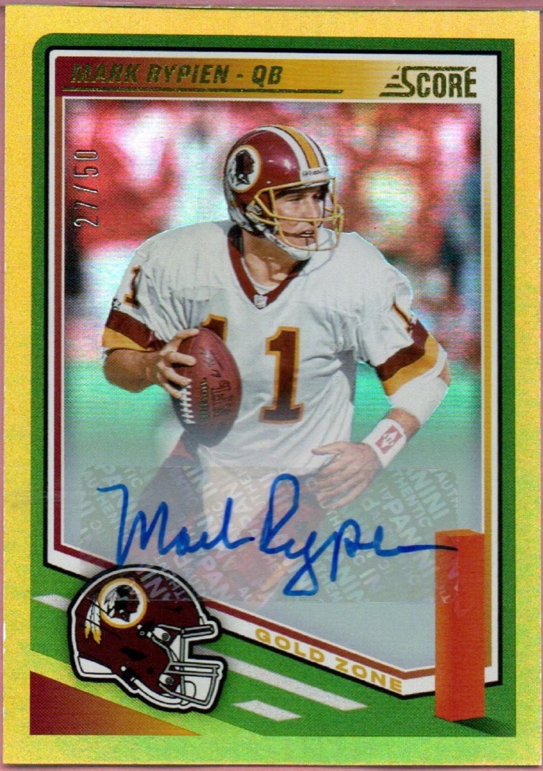 Mark Rypien [Signature Gold Zone] #135 Prices | 2025 Panini Score ...
