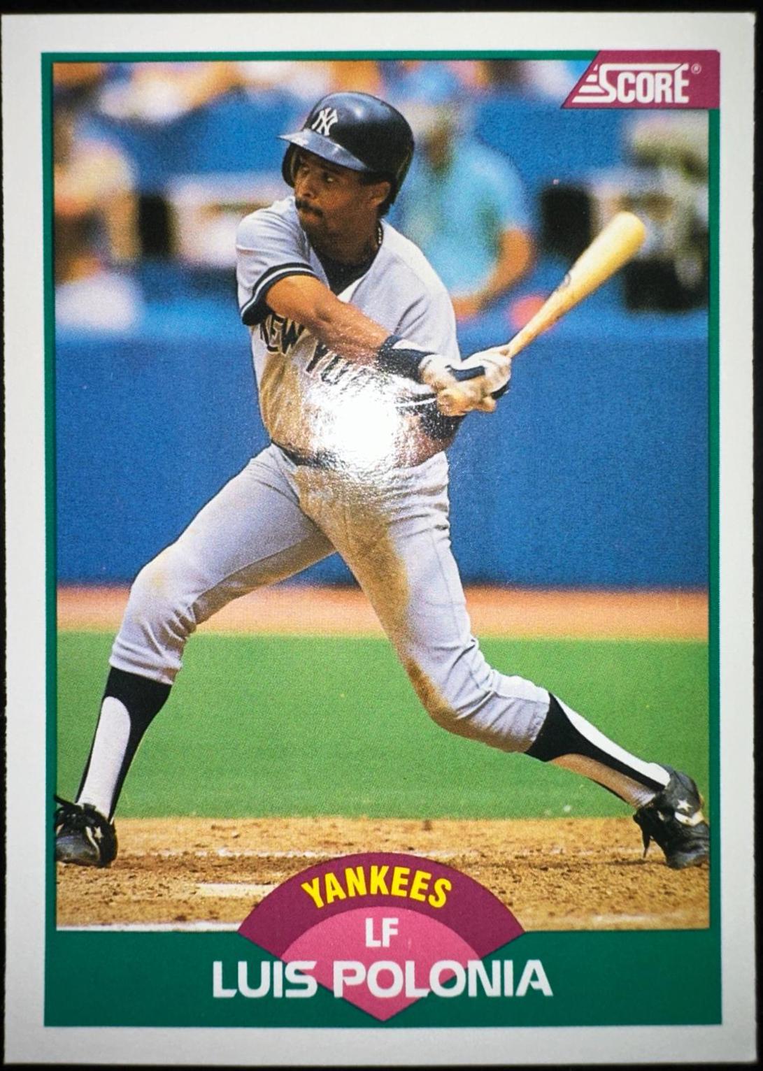 Luis Polonia #38T Baseball Cards 1989 Score Traded