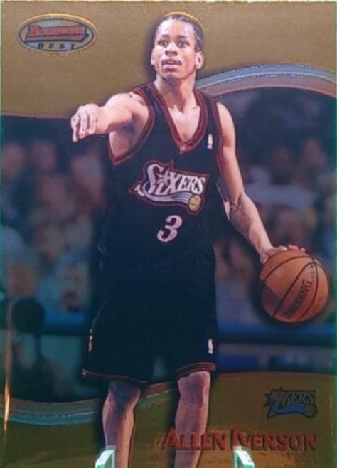Allen Iverson #10 Basketball Cards 1998 Bowman's Best