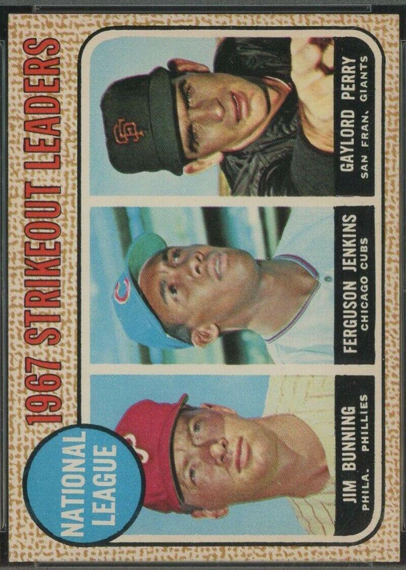 NL Strikeout Leaders #11 Baseball Cards 1968 O Pee Chee