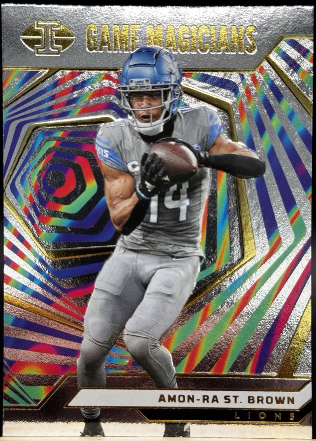Amon-Ra St. Brown #17 Football Cards 2024 Panini Illusions Game Magicians