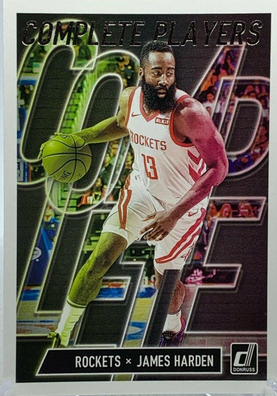 James Harden #8 Basketball Cards 2019 Panini Donruss Complete Players