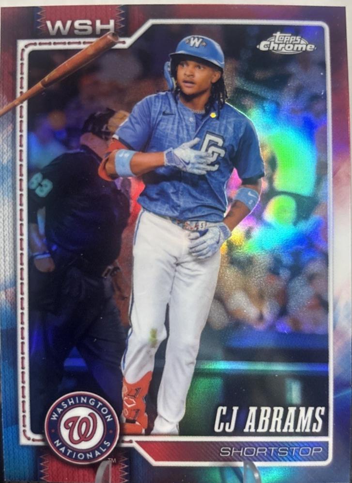 CJ Abrams [Red White Blue Refractor] grading analysis