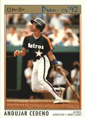 Andujar Cedeno #156 Baseball Cards 1992 O Pee Chee Premier