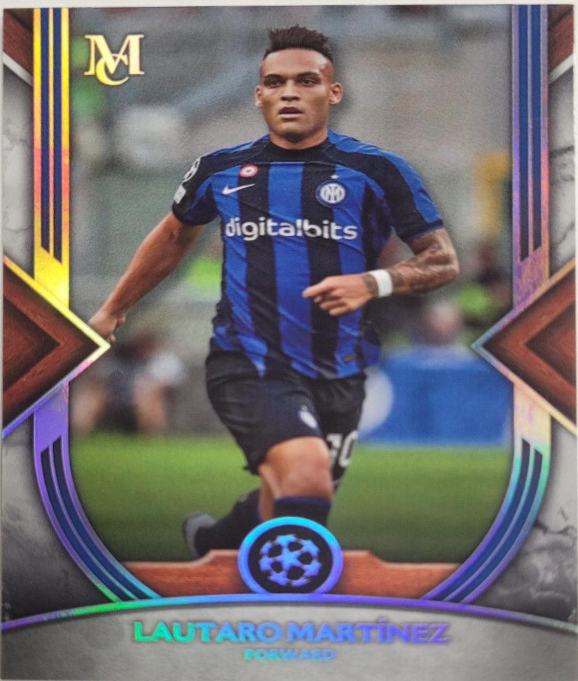 Lautaro Martinez #1 Soccer Cards 2022 Topps Museum Collection UEFA Champions League