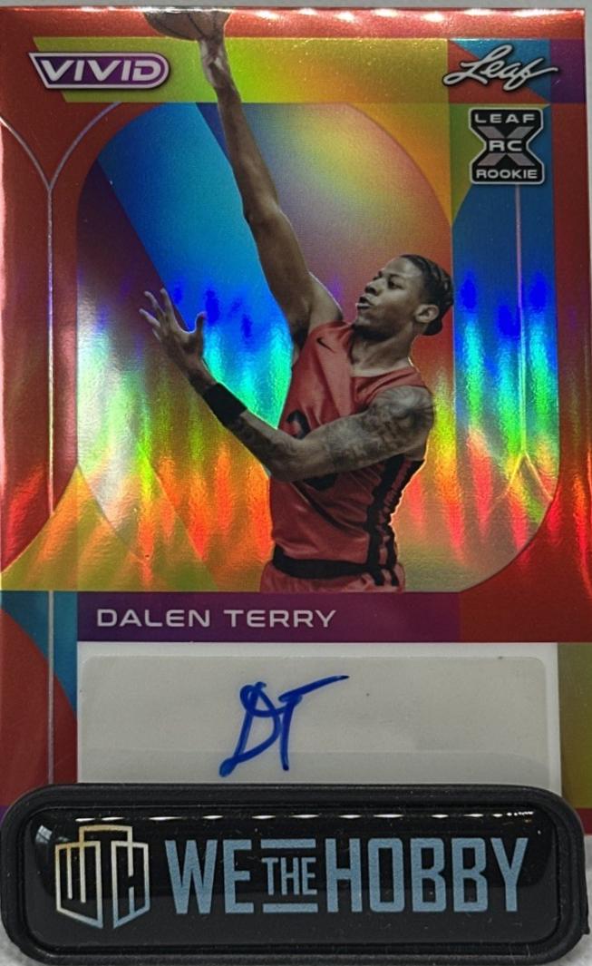 Dalen Terry #BA-DT1 2022 Leaf Vivid Basketball