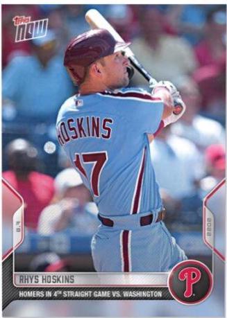 Rhys Hoskins #668 2022 Topps Now Baseball