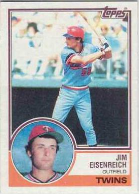 Jim Eisenreich #197 Baseball Cards 1983 Topps