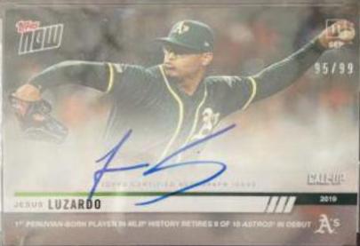 Jesus Luzardo #829A 2019 Topps Now Baseball