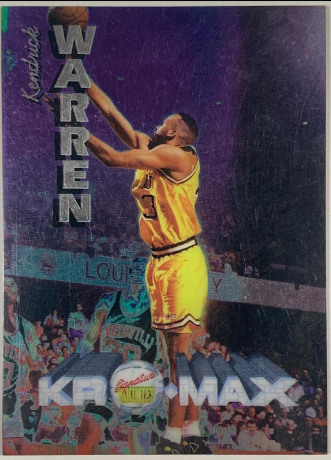 Kendrick Warren #50 Basketball Cards 1995 Signature Rookies Kromax First Rounders