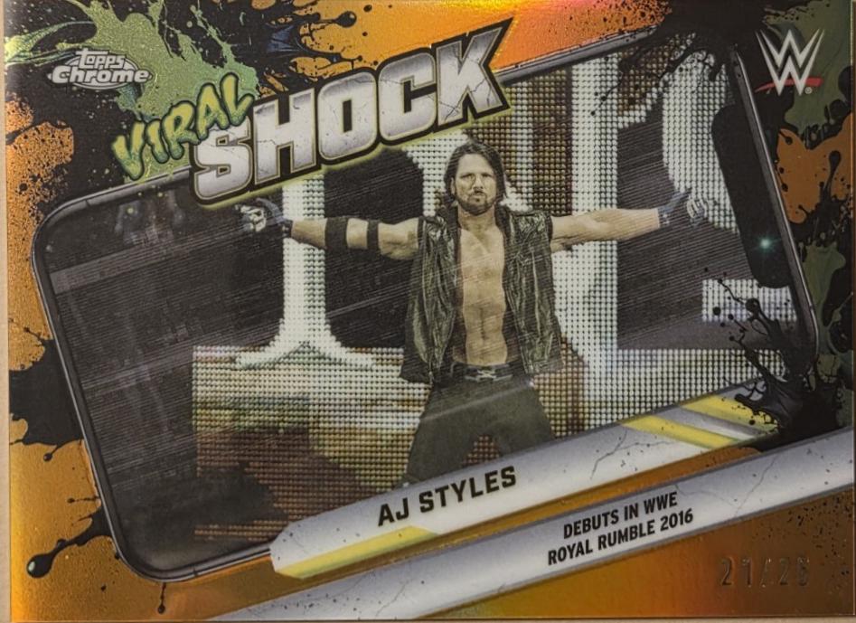 AJ Styles [Orange Refractor] #VIR-2